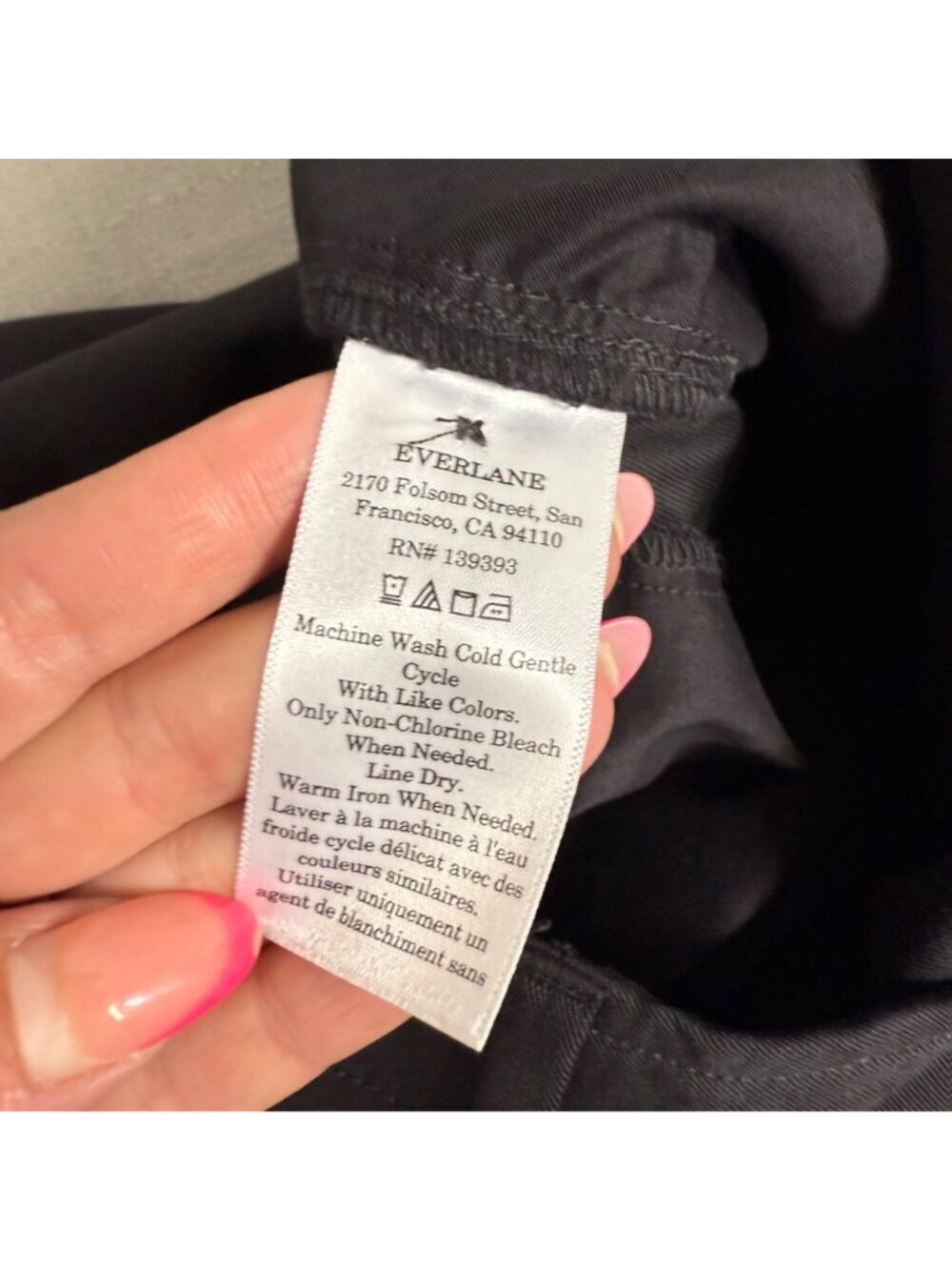 EVERLANE The Draper Pleated Pant High Rise Wide Leg Black Trousers Capsule 14S - Picture 8 of 16